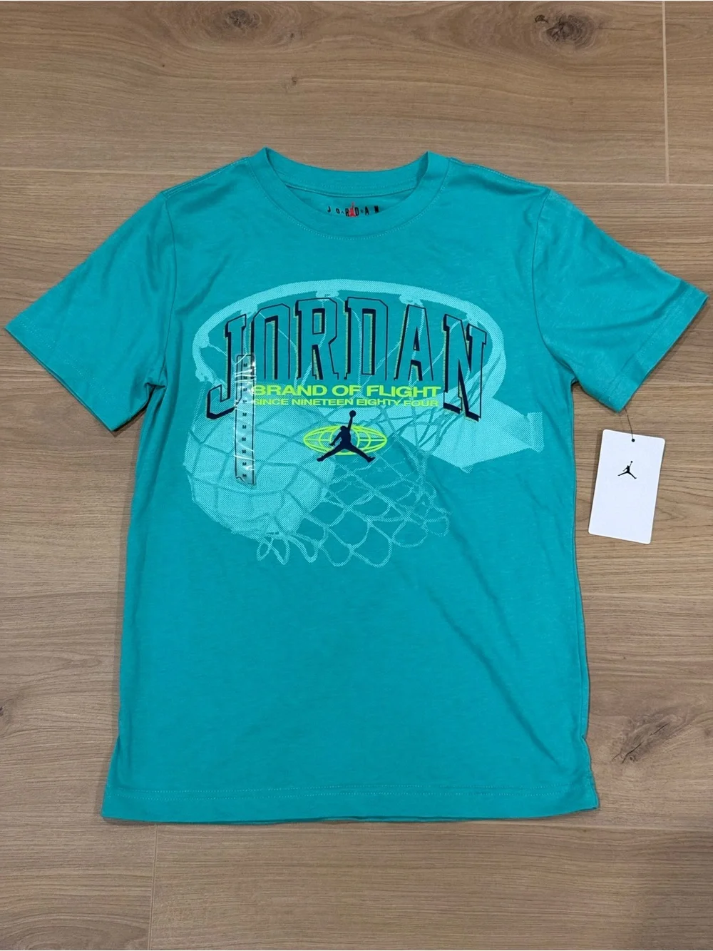 Jordan Teal 'Brand of Flight' Graphic Short Sleeve Tee